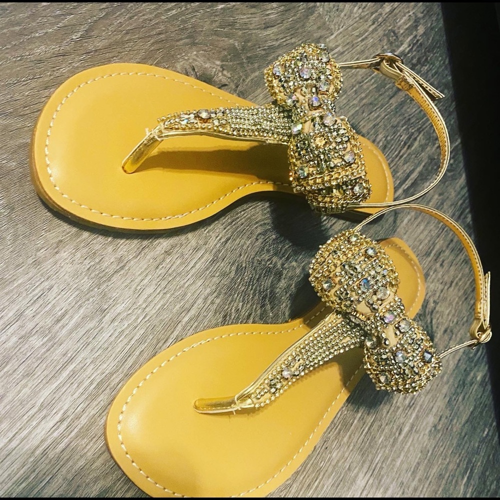 New! Bow Bling Sandals